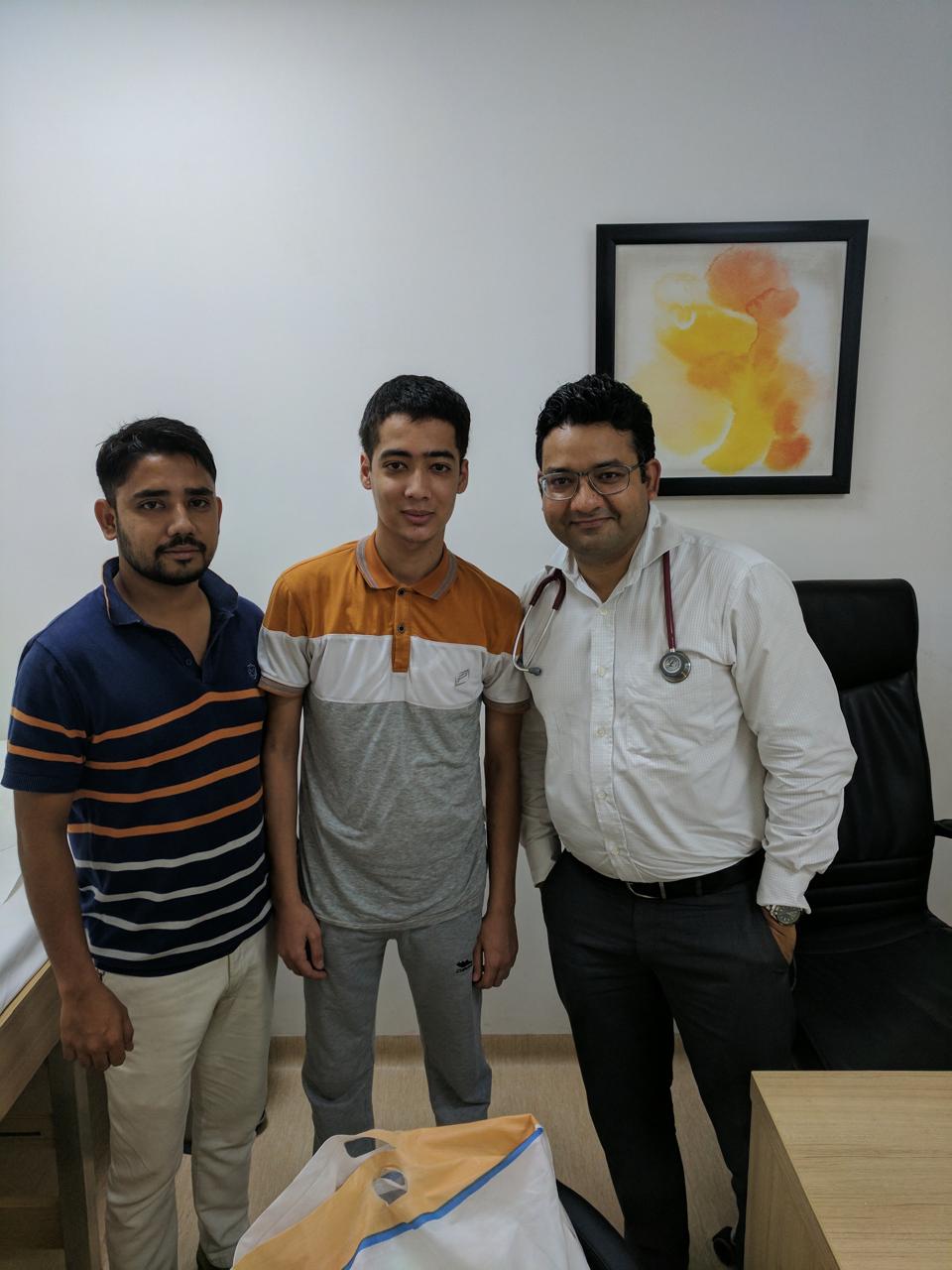 Dr. Anil Prasad Bhatt receiving award