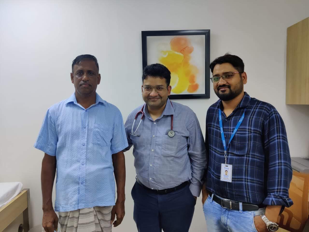 Dr. Anil Prasad Bhatt at medical conference presenting NephroAI